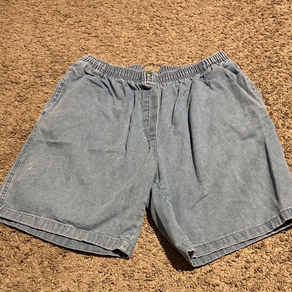Woman Within Blue Jean Shorts